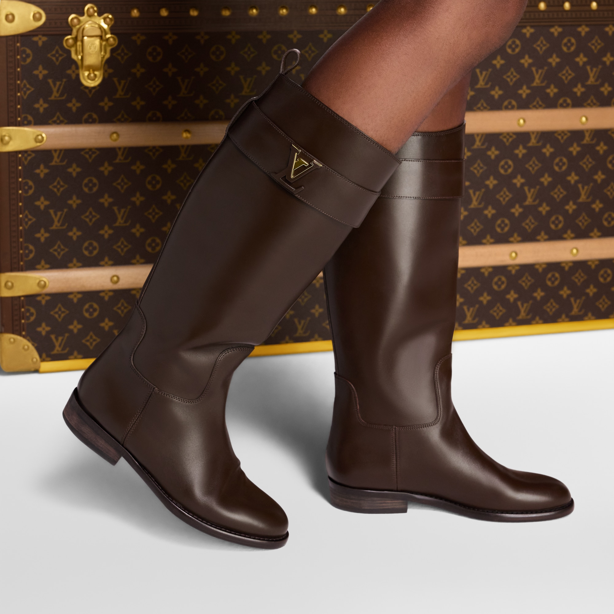 Louis Vuitton ブラウン ロングブーツ Bota Midtown de Cano Alto - Sapatos | LOUIS VUITTON ®